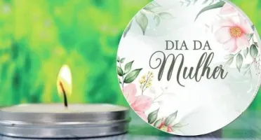 Vela na Lata Personalizada Dia da Mulher