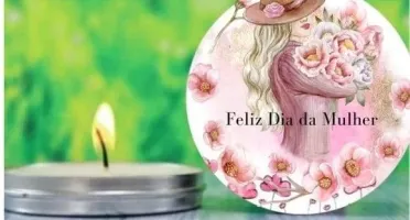 Vela na Lata Personalizada Dia da Mulher