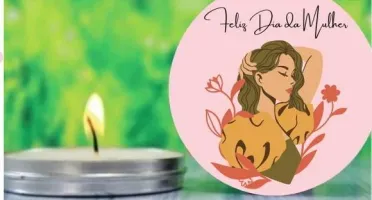 Vela na Lata Personalizada Dia da Mulher