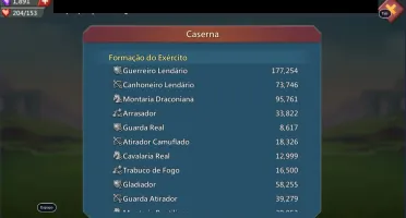 CONTA LORDS MOBILE COM TROPA T4 LIBERADA - 150m de poder