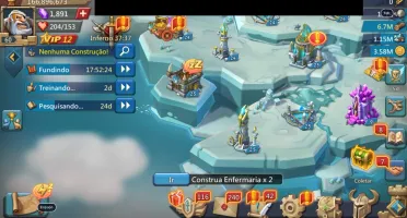 CONTA LORDS MOBILE COM TROPA T4 LIBERADA - 150m de poder