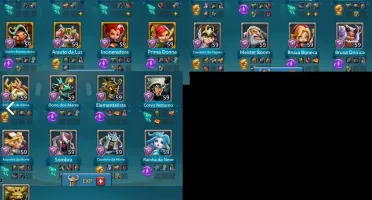 CONTA LORDS MOBILE COM TROPA T4 LIBERADA - 150m de poder