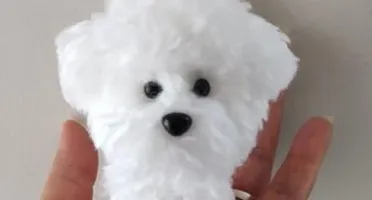 Miniatura Poodle - Amigurumi de Crochê com Feltragem