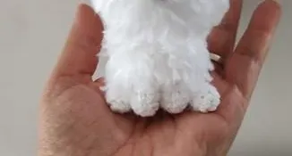Miniatura Poodle - Amigurumi de Crochê com Feltragem