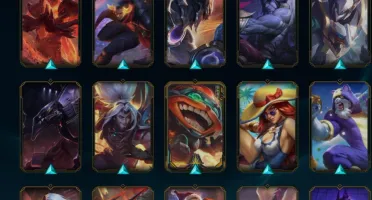 Conta com 114 Skins [2 Skins Vitoriosas] e 128 Campeões