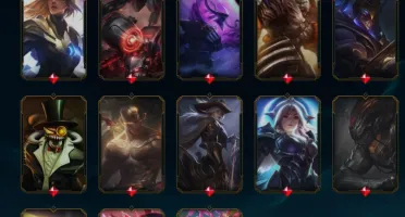 Conta com 114 Skins [2 Skins Vitoriosas] e 128 Campeões