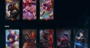 Conta com 114 Skins [2 Skins Vitoriosas] e 128 Campeões