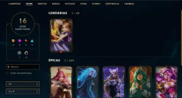 conta lol platina 2 16 skins main katarina m7