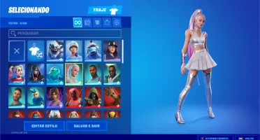 CONTA FORTNITE PASSES DO CAPÍTULO 2 ARIANA NINJA ARLEQUINA