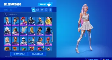 CONTA FORTNITE PASSES DO CAPÍTULO 2 ARIANA NINJA ARLEQUINA