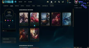 CONTA LVL 83 OURO IV 15 SKINS