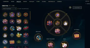 CONTA LVL 83 OURO IV 15 SKINS
