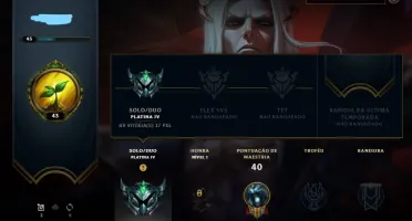Conta lol platina 4 smurf