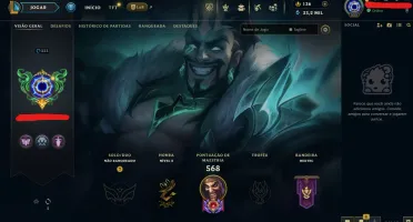 Conta LoL Full Acesso - 162 Champs e 148 Skins - Main Draven