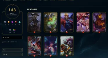 Conta LoL Full Acesso - 162 Champs e 148 Skins - Main Draven