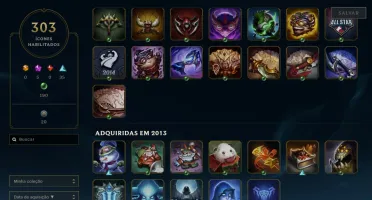 Conta LoL Full Acesso - 162 Champs e 148 Skins - Main Draven