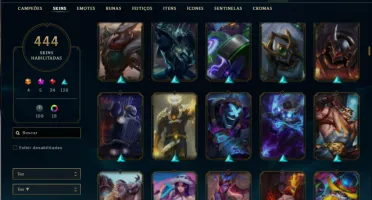 Conta Prata 2 com 150 Champs e 444 Skins ( Criada em 2012 )