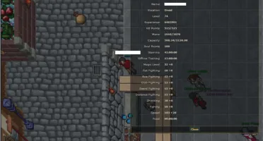 Conta Tibia - Druid 74, Knight 51 e + - 3 dias de Voucher