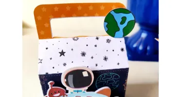 Kit Caixinhas Astronauta Personalizadas