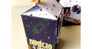 Kit Caixinhas Astronauta Personalizadas
