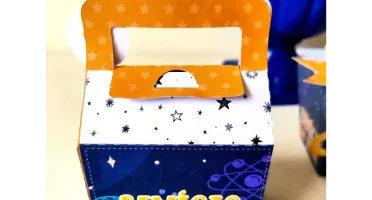Kit Caixinhas Astronauta Personalizadas