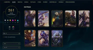 Platina 2 com TODOS os Champs e 261 Skins ( SUP / JG )