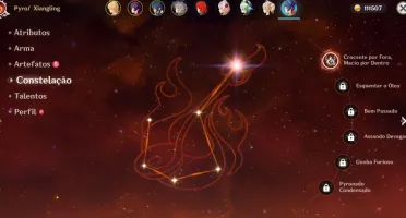 CONTA GENSHIN IMPACT AR7 + DILUC E XIANGLING 1 CONSTELAÇÃO