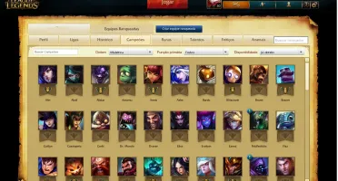 CONTA  UNRANKED  / 86 CHAMPS / ICONES ANTIGOS / 7 SKIN