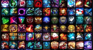 Conta Platina 2 com todos os campeões, 14 páginas de runas.
