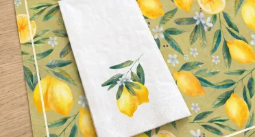 Guardanapo de Papel Limão Siciliano (12 unidades)