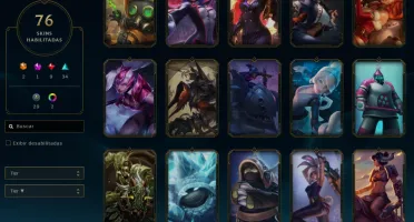Conta Mestre Lol 76 Skins (League Of Legends)