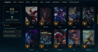 Prata 1 com 60 Champs e 18 Skins
