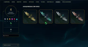 Prata 1 com 60 Champs e 18 Skins