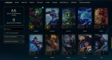 Prata 1 com 60 Champs e 18 Skins