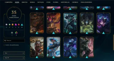 Bronze 2 com 55 Champs e 35 Skins ( MAIN ADC )