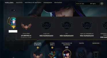 Bronze 2 com 55 Champs e 35 Skins ( MAIN ADC )