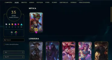 Bronze 2 com 55 Champs e 35 Skins ( MAIN ADC )