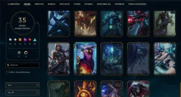 Bronze 2 com 55 Champs e 35 Skins ( MAIN ADC )