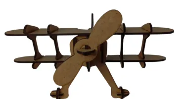 Kit Avião Biplano 23cm Mdf Corte Laser Personalizado,...
