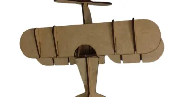 Kit Avião Biplano 23cm Mdf Corte Laser Personalizado,...