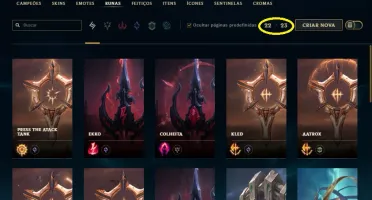 Conta League Of Legends, TOP,  265 skins, todos os campeoes