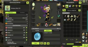 Dofus Touch eni lv 191 scrolada server brutas