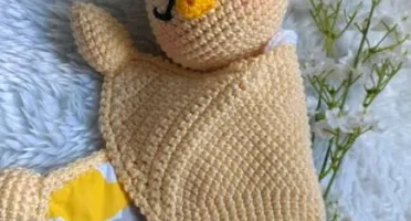 Naninha ou Manta do Apego em Crochê - Pintinho