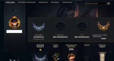 Conta Prata 3 com 55 Skins e 96 Champs
