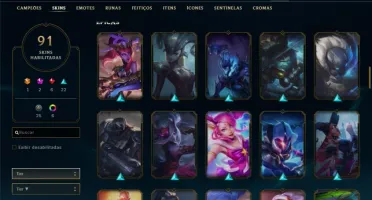 Conta com Warwick cinzento e Twitch Medieval