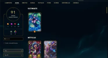 Conta com Warwick cinzento e Twitch Medieval