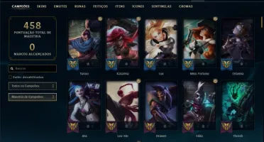 Conta com Warwick cinzento e Twitch Medieval
