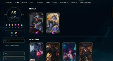 Mestre com TODOS os Champs e 65 Skins +1 Prestigio