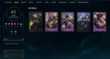 Mestre com TODOS os Champs e 65 Skins +1 Prestigio