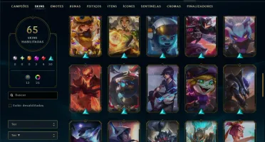 Mestre com TODOS os Champs e 65 Skins +1 Prestigio